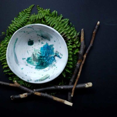 handcrafted tableware bowl - nature-inspired ceramics
