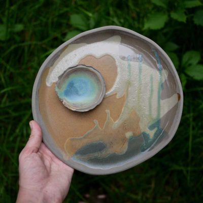 handcrafted plate set -