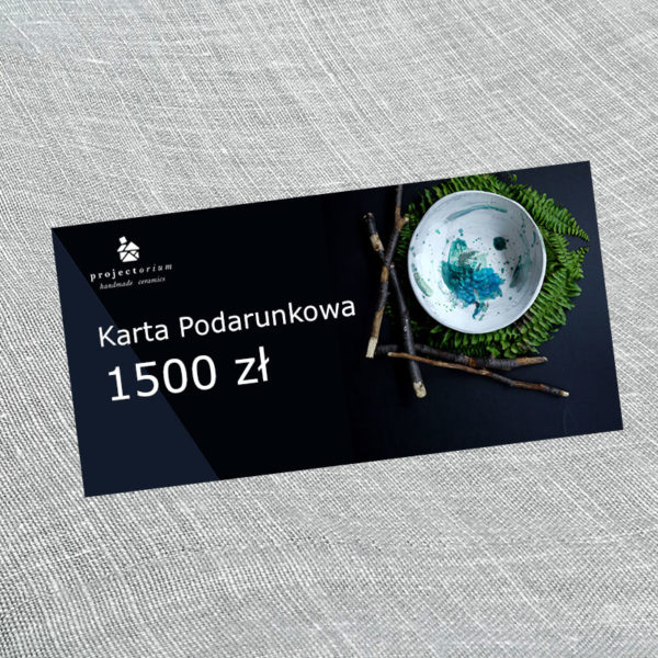 zastawa stołowa karta podarunkowa 1500 zł Projectorium