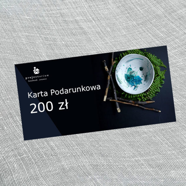 zastawa stołowa karta podarunkowa 200 zł Projectorium