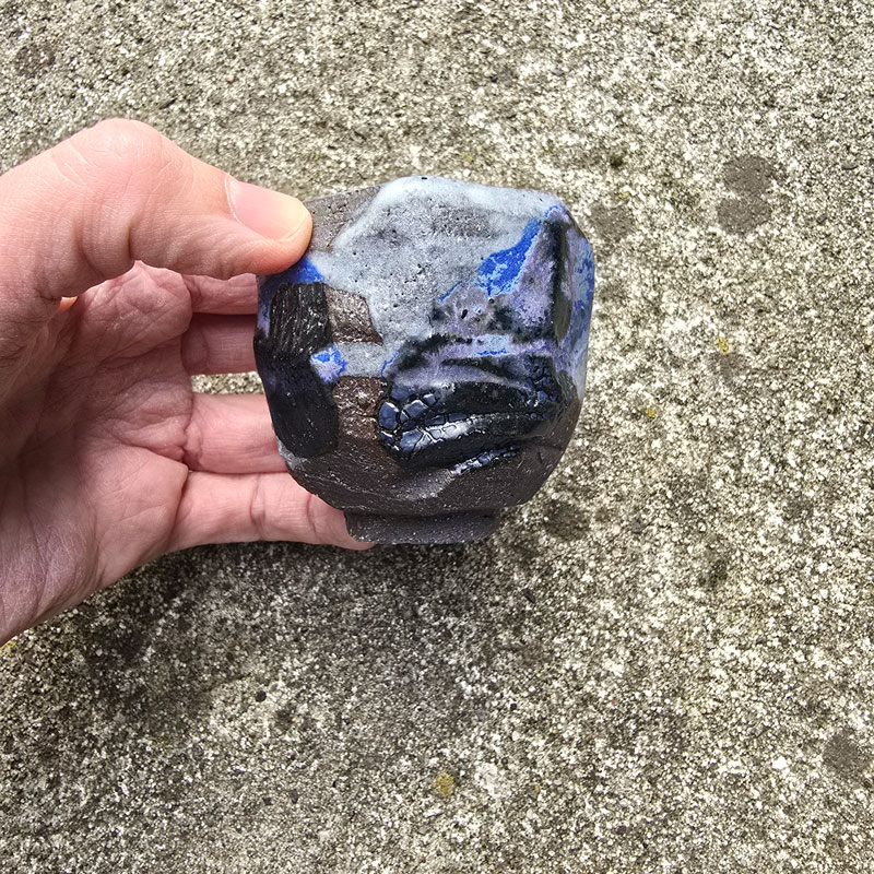 Kurinuki tea bowl – Hoppipolla series