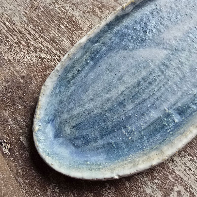 Medium oval plate - Sky series - Image 3