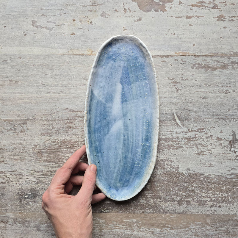 Medium oval plate - Sky series