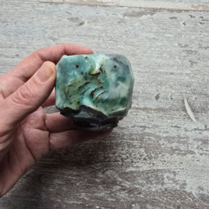 Small kurinuki tea bowl – Wetlands series