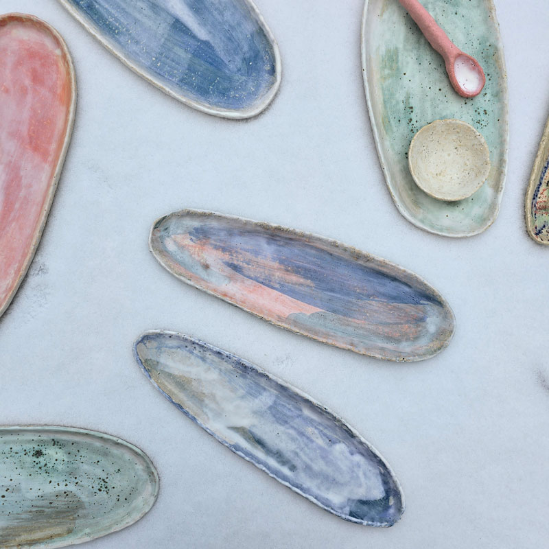 Large oval plate - Wetlands series - Image 7