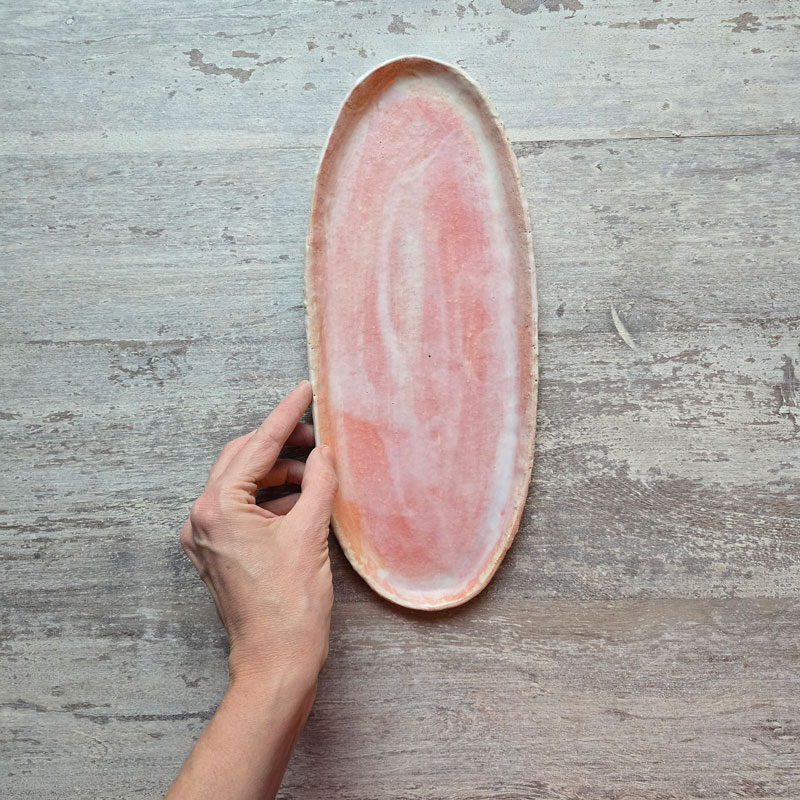 Medium oval plate - Sky series